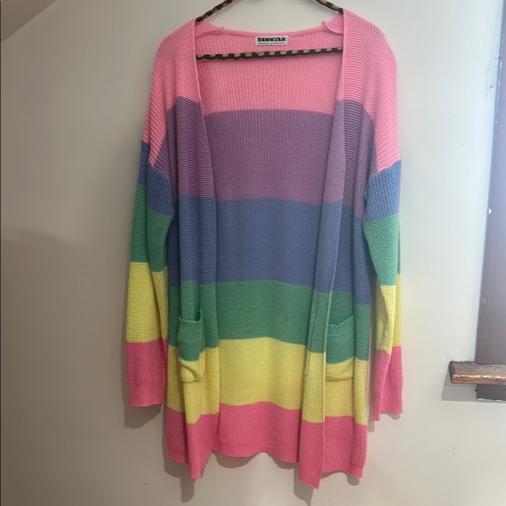 Size L multicolor cardigan - perfect condition